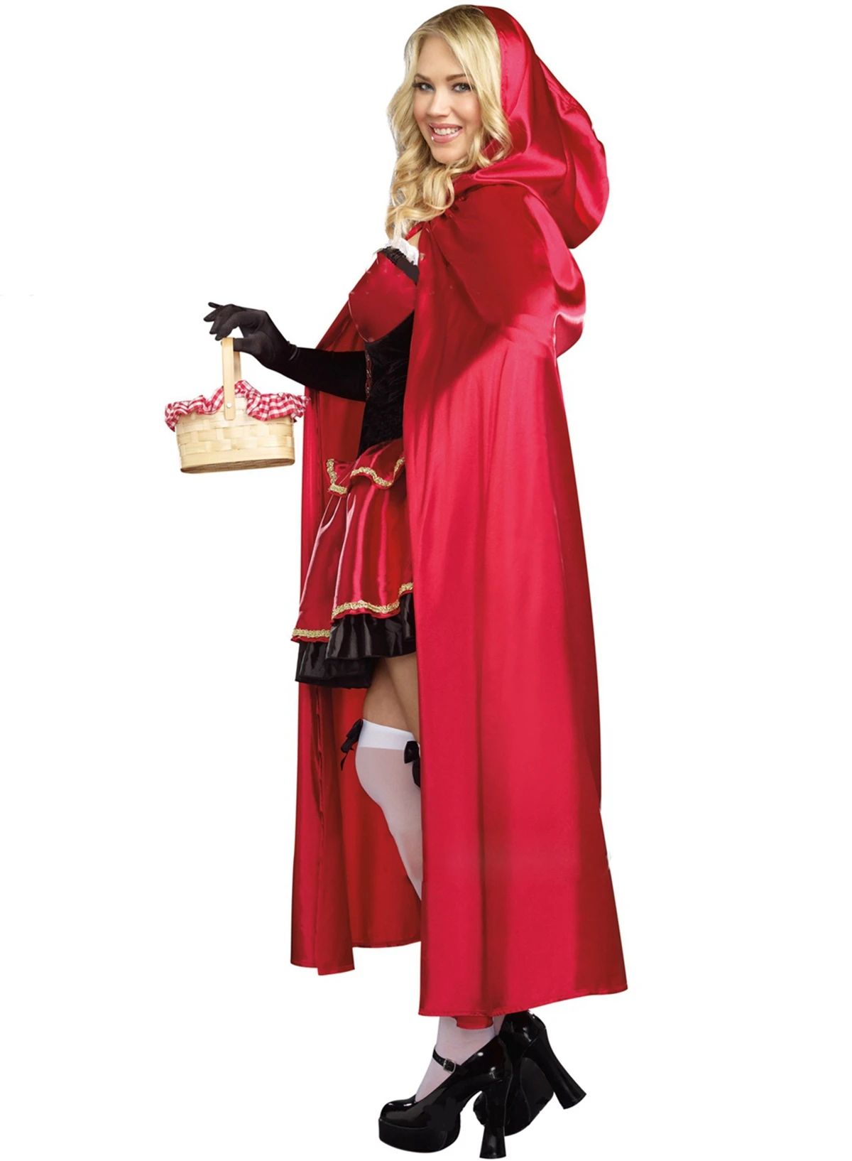 Женская одежда Habiliment для Хэллоуина тревожный страшный маленький красный капюшон
