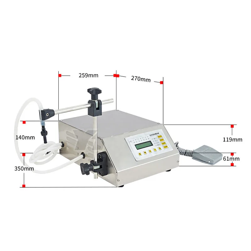 3-3000 мл электрическая машина для розлива жидкостей цифровая уксуса оборудование