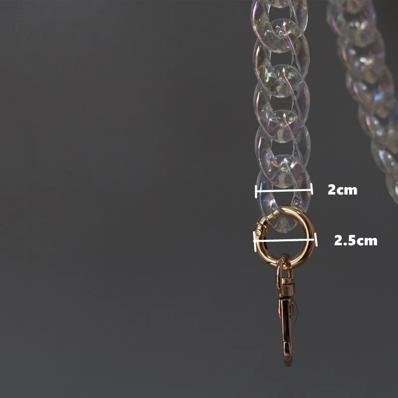 Цепочка клатч светильник ская прозрачная из акрила и смолы|Детали аксессуары для