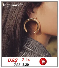 Ingemark, винтажные, большие, необычные серьги, женские, вечерние, Brinco, панковские геометрические, массивные, металлические, висячие серьги, ювелирные изделия на год