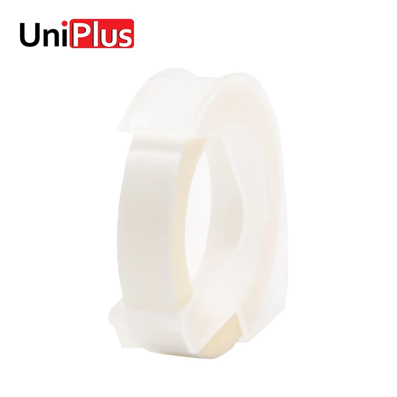 UniPlus 9 мм прозрачные этикетки ленты для 3D тиснения Dymo Stong клейкие S0717930 S0717910 S0720020 1610