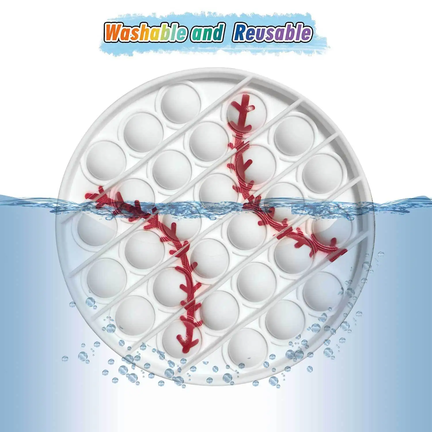 

Reliver Stress Fidget Toys Colorful Football Baseball Basketball Antistress Enfant Pop Tube Fidhet Spinner Toys