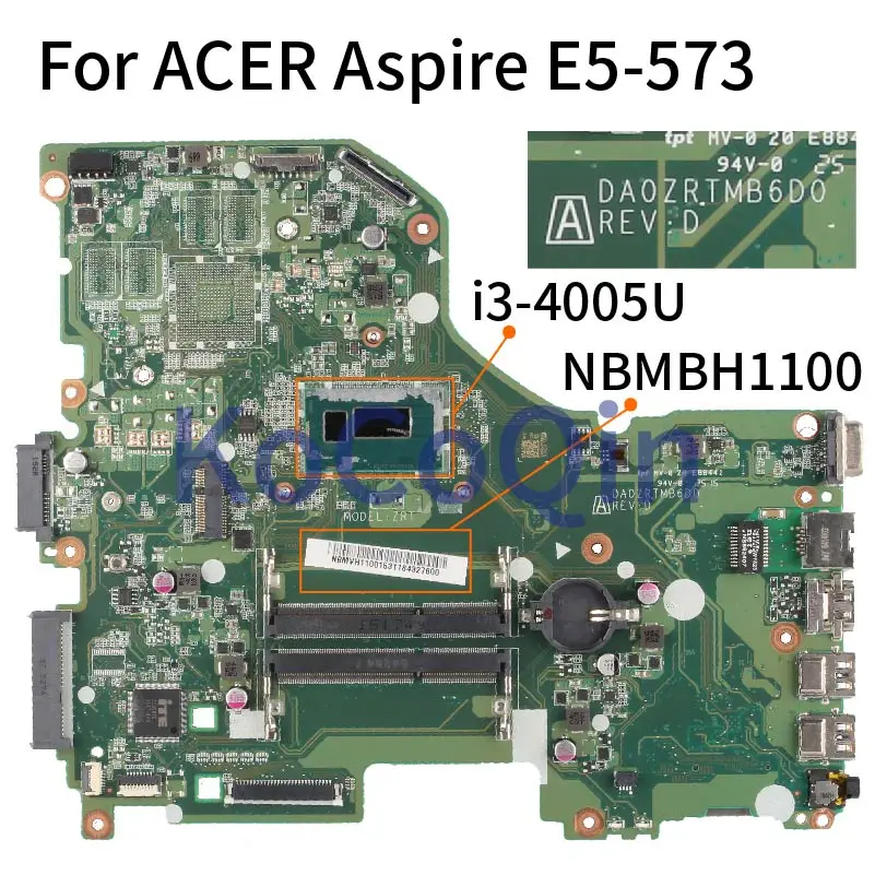   DDR3   ACER Aspire E5-573, E5-573G, I3-4005U,    , DA0ZRTMB6D0 SR1EK