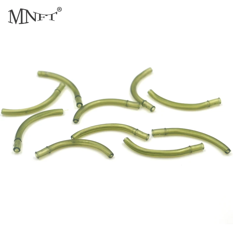 

MNFT 20 шт крючок рукав трубка прозрачный зеленый волос Rig рукав против спутывания карпа рыболовные аксессуары