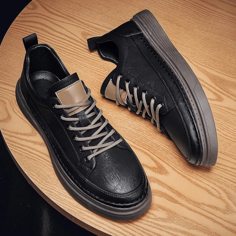 Jual Sepatu Kasual Pemuda Pria Terlaris Sneakers Desainer Pria Putih Sepatu Kulit Pria Nyaman Alas Kaki Pria Kualitas Tinggi