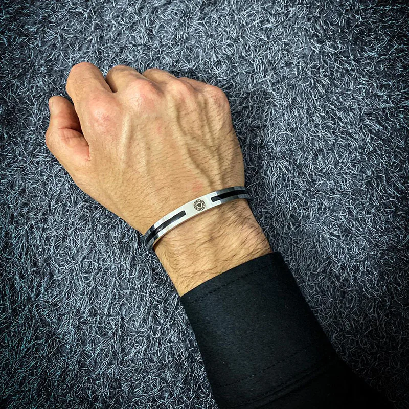 Эмалированный браслет для мужчин s персонализированный с гравировкой логотипа