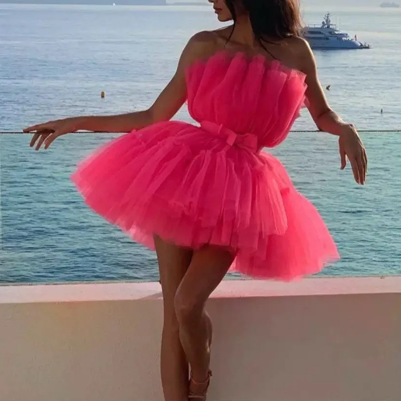 

Свадебные платья коктель Пышное коктейльные платья ярко-розовый vestido коктель трапециевидной формы пышные короткие коктейльные платья для ...