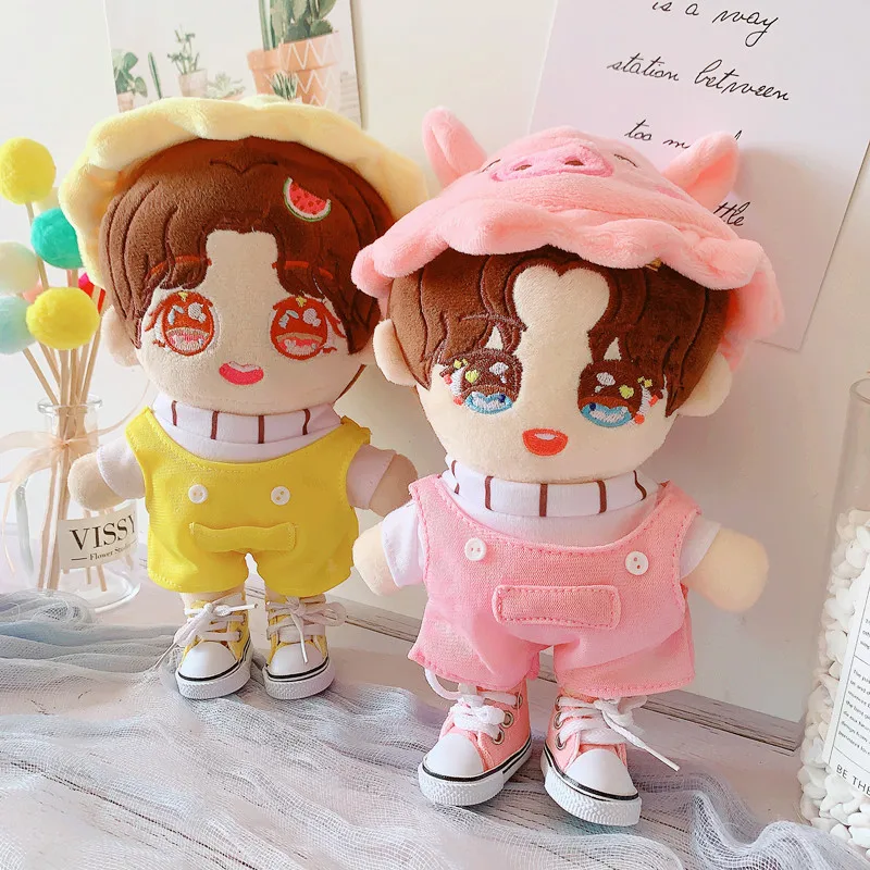 

New Arrival Cute Clothing rompers shirt hat for EXO Doll 20cm Handmade Doll Clothes Doll Accessories toys Gift for Girl