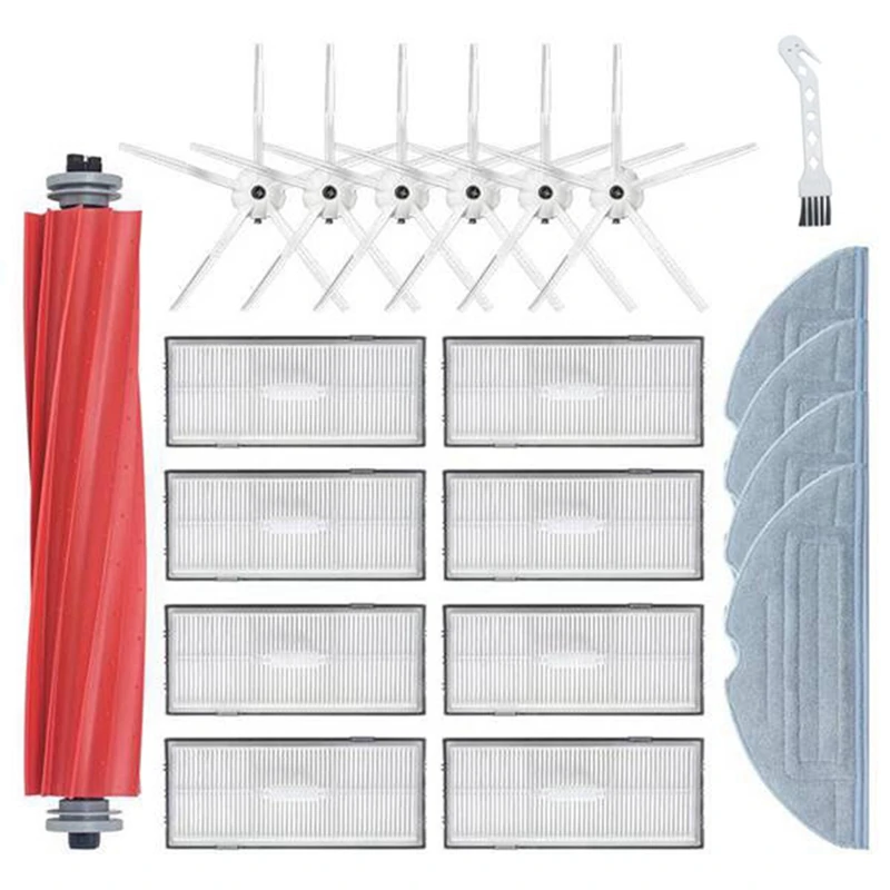 

For Roborock S7 T7S T7plus HEPA Accessory Of Filter Main Brush/Mop Cloth Side Brush Vacuum Cleaner Part