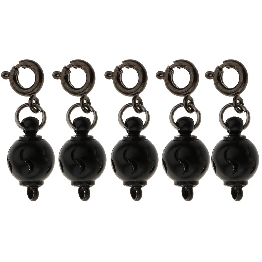 

5 Pieces Insert Style Women Chic Necklace Accessory Magnetic Clasp Claw Hook Ring Light Weight 8mm