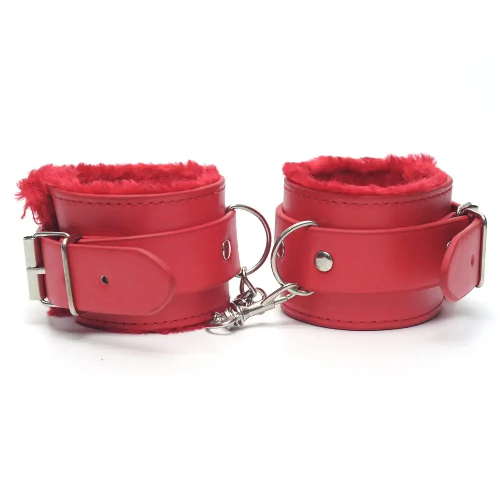 Регулируемые наручники браслеты на лодыжку SM взрослые плюшевые искусственные
