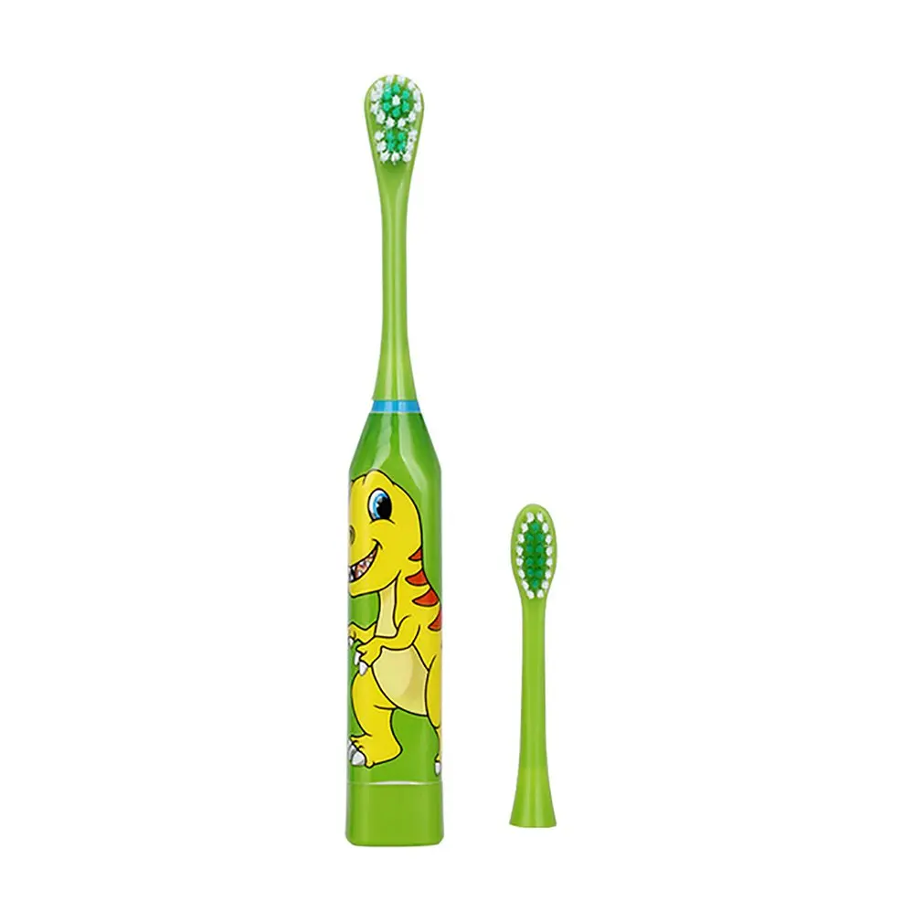 

Lovely Children Electric Toothbrush Cartoon Pattern Double-sided Tooth Brush Heads Electric Teeth Brush For Kids with 2 pcs Head
