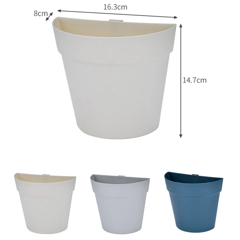 

Wall-mounted Plastic Flower Pot Creative Wall Balcony Flowerpot Hanging Planter Vegetable plant Pots Wall-mounted Combination