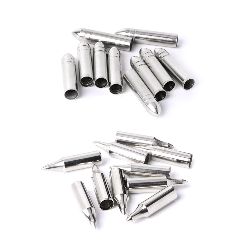 

10pcs Archery Arrowhead Thread Carbon Fiber Arrow Compound Bow Tips Point