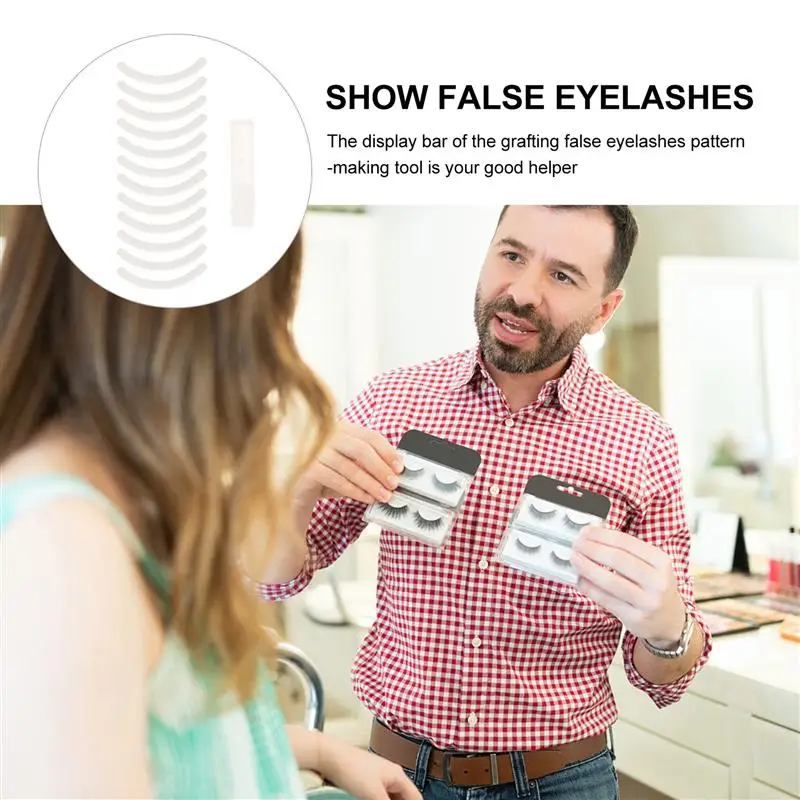 

10Pcs Eyelash Extension Clip Eyelash Display Tool with Glue for Home Salon