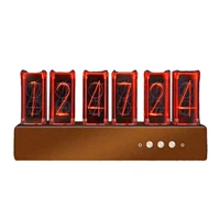 nixie tube clock usb powered vintage electronic variable color diy rgb quasi glow tube clock for decoration bar atmosphere home