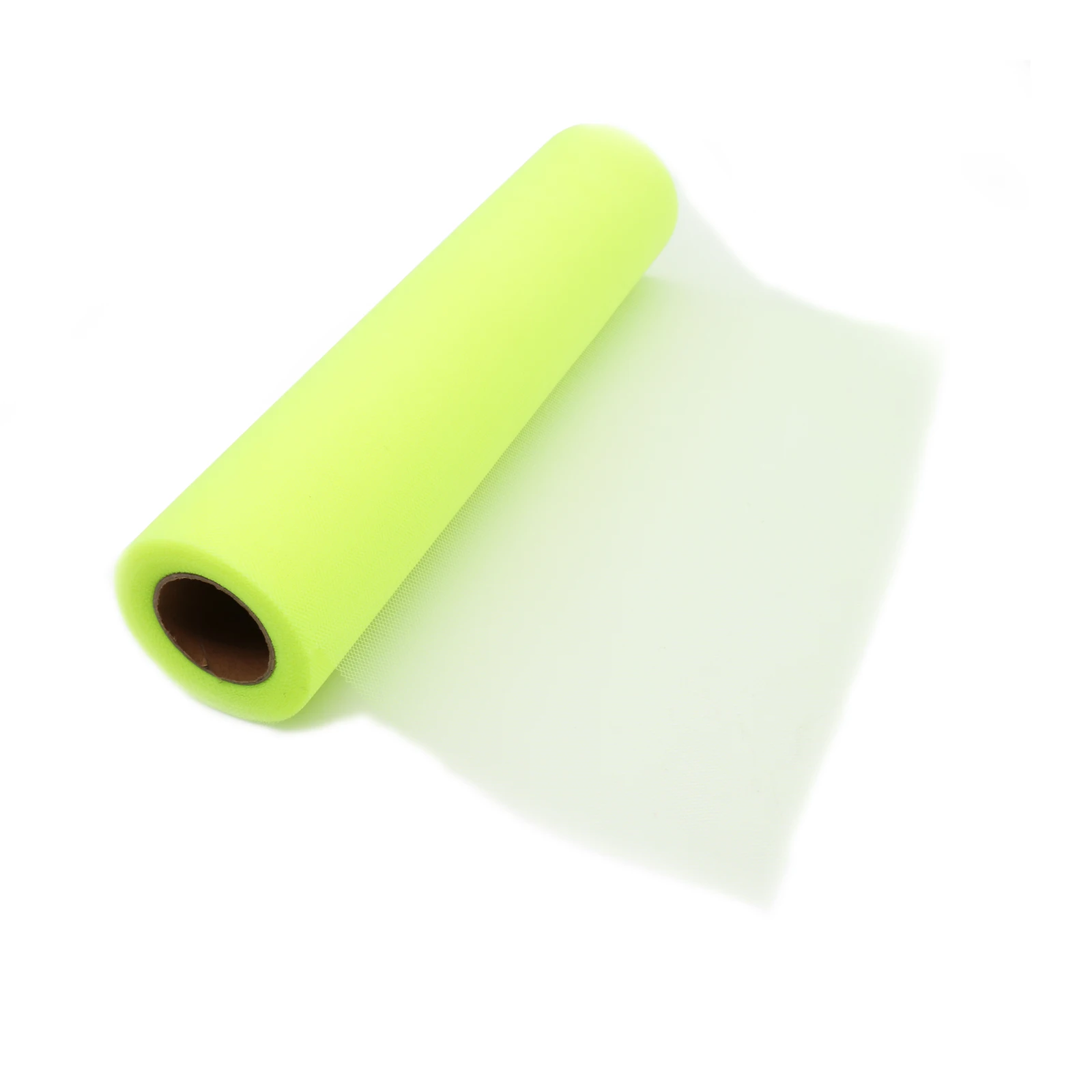 FluoreGreen Тюль в рулонах для свадьбы украшение рулон ткани ремесло Тюлевая пачка платье DIY органза Baby Shower вечерние поставки 25Yx12inch - Цвет: FluoreGreen