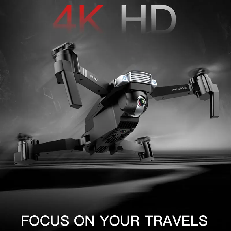 Drone 4K SG901 Cool Quadcopter 2 Camera Stable Gimbal Altitude Hold 4096x3072P 2048*1080P HD Gift Kids Uav 2.4G 4CH 6-Axis dron