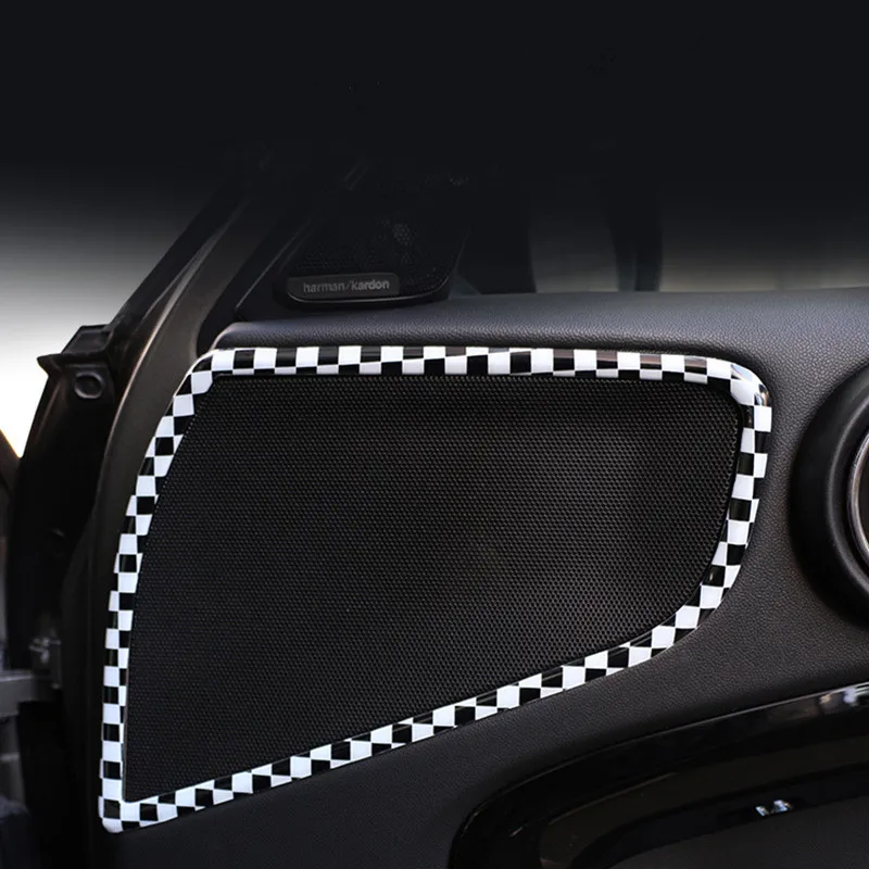 4 шт. авто интерьер автомобиля молдинги дверь аудио динамик отделка кольцо Крышка