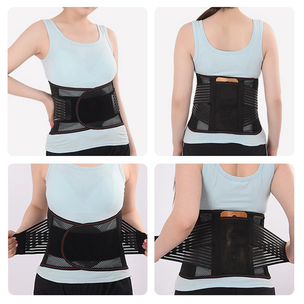 Регулируемый нижний бандаж для спины облегчение боли пояс поддержки Корректор