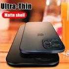 Роскошный Ультратонкий Прозрачный матовый чехол для телефона IPhone 12 Pro Max, чехол с полным покрытием для IPhone 12 Mini, жесткий защитный чехол из поликарбоната