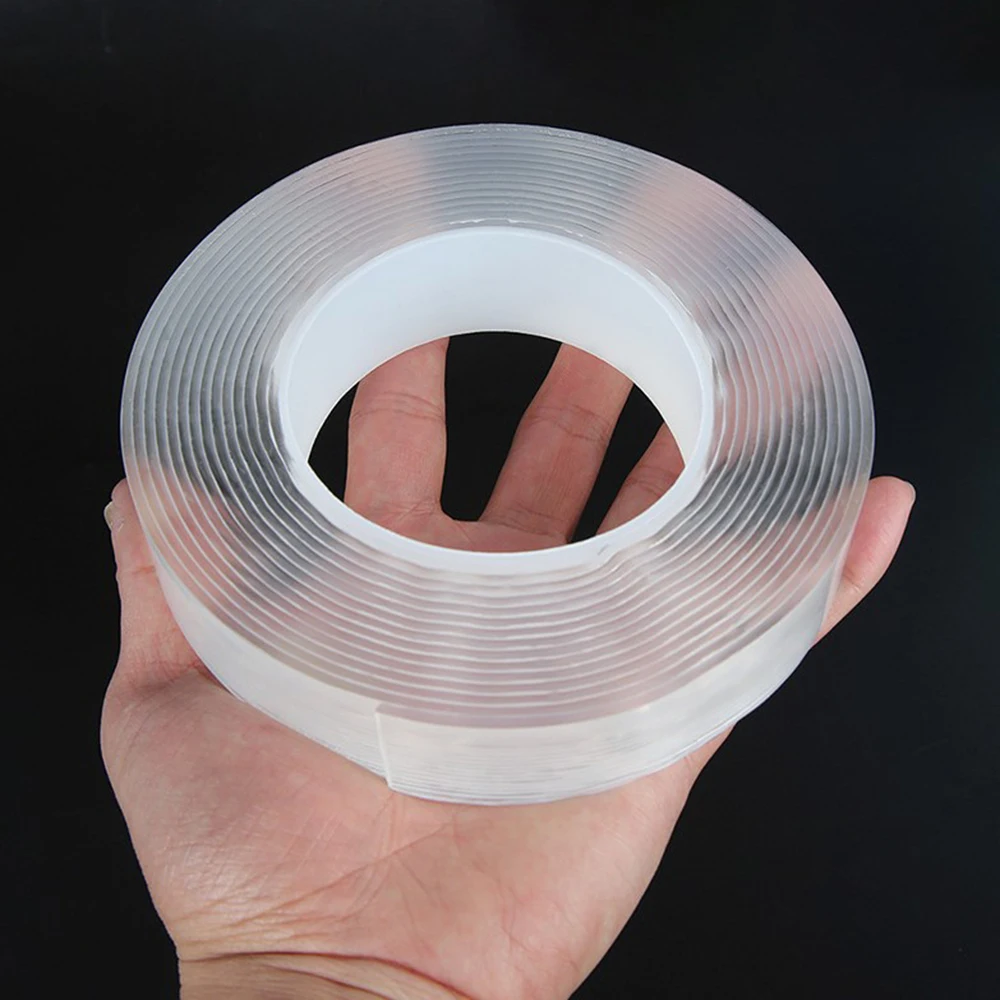 

1M/3M/5M Transparent Nano Tape Washable Reusable Double-Sided Tape Adhesive Nano-no Trace Paste Fixer tape Cleanable House