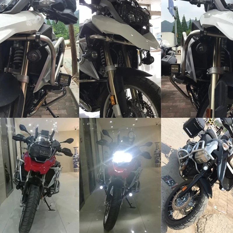 

For BMW F750GS F800GS F850GS R1200GS ADV LC R1250GS ADV K1600 Motorcycle Anti-Fog Auxiliary Lamp 360 Universal Bracket Fog Lamp