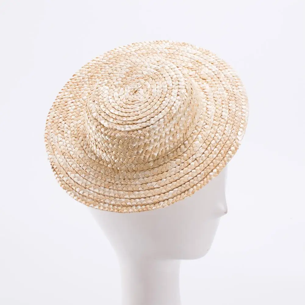 10 шт Мини Топ кукурузы соломы шляпы ремесло делая очарование Millinery поставки лето