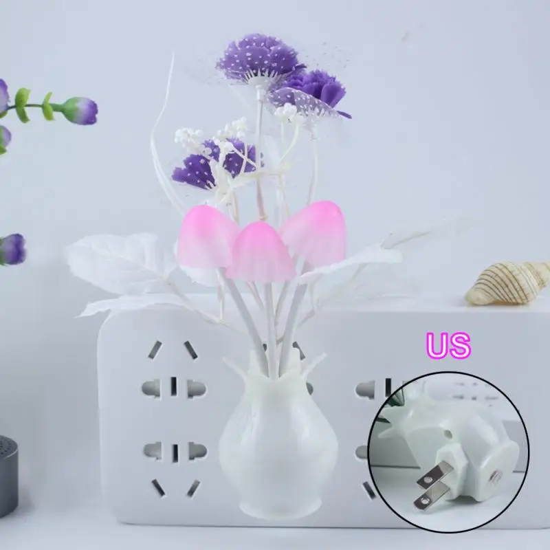 1 шт US/EU Plug Романтический светодиодный ночной Светильник Сенсор подключаемого