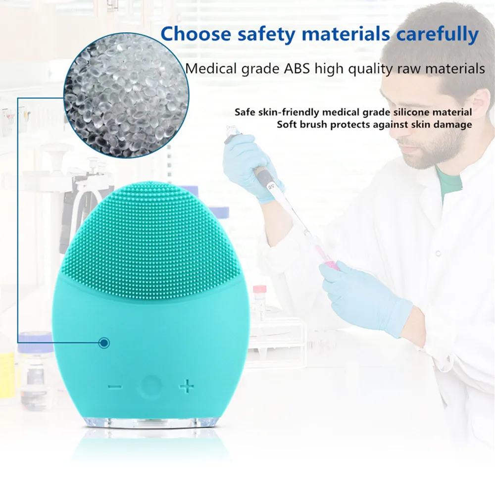Электрическое моющее устройство для лица водонепроницаемый силиконовый прибор