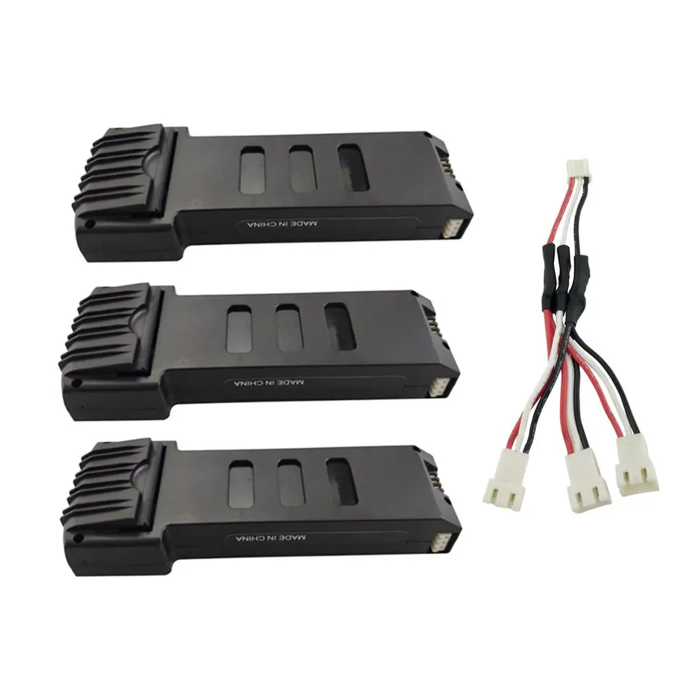3 шт 7 4 V 1200mAh литиевая батарея + 1to3 линия преобразования зарядки для E511 E511S складной