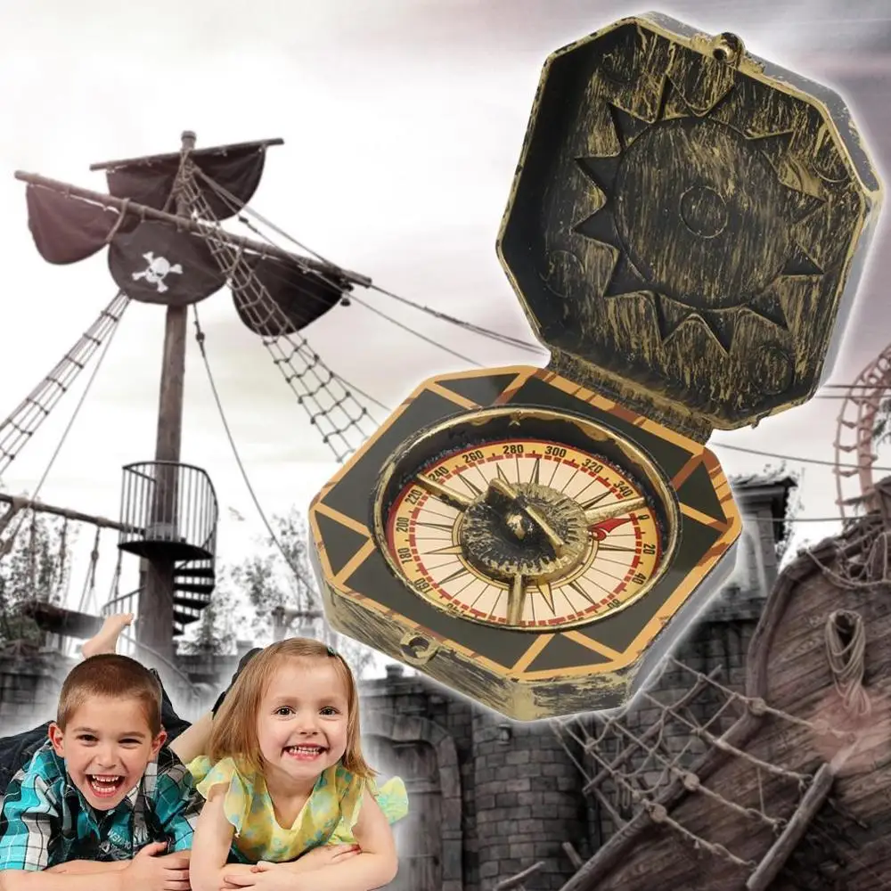 Винтажный костюм пиратского капитана с компасом вечерние игрушки на Хэллоуин