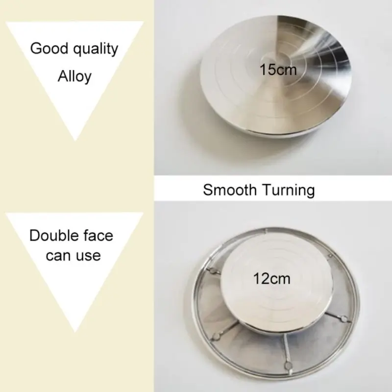 

Double Face Use Aluminum Alloy Turntable For Ceramic Clay Sculpture Platform