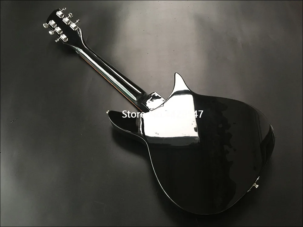 

Left Handed Electric Guitar, Ricken 325 Electric Guitar, 34 inches Glossy Paint fingerboad 'R' Tailpiece can be custmized