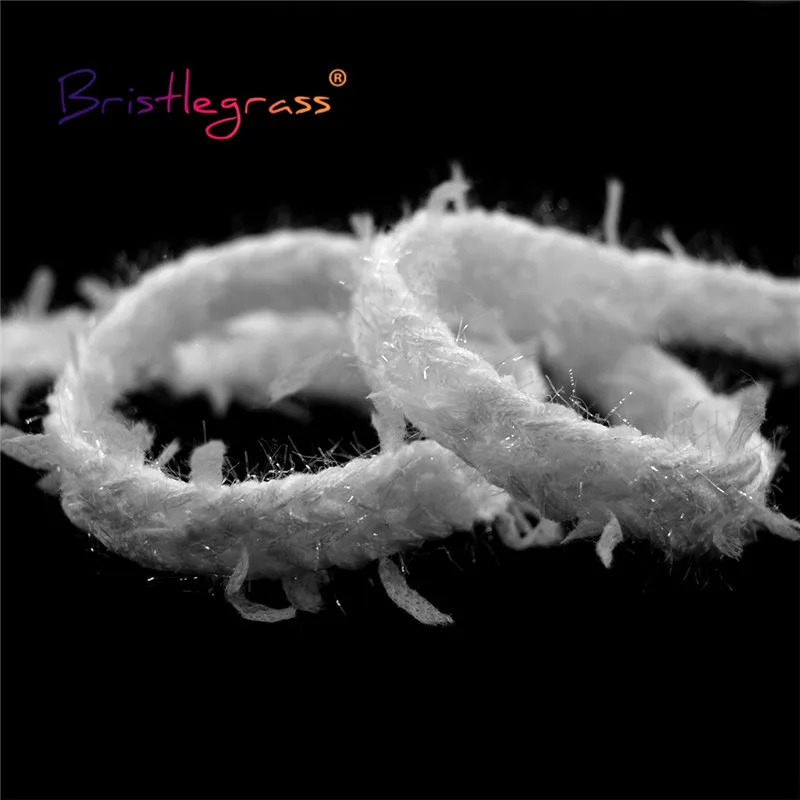 

BRISTLEGRASS 1 Yard 1/2" 13mm Glitter Tweed Yarn Crochet Lace Trims Macrame Ribbon Pillow Tapestry Headband Costume Sewing Craft