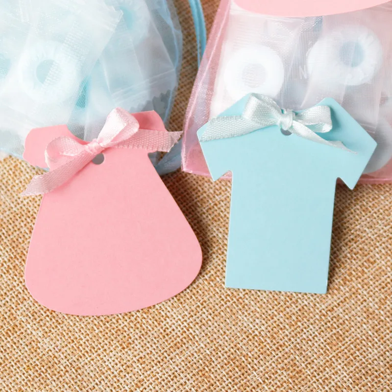 

50 шт. бумажные закладки Kawaii розовое платье футболка форма подарочные бирки Свадебная вечеринка DIY подвесная бирка канцелярские этикетки