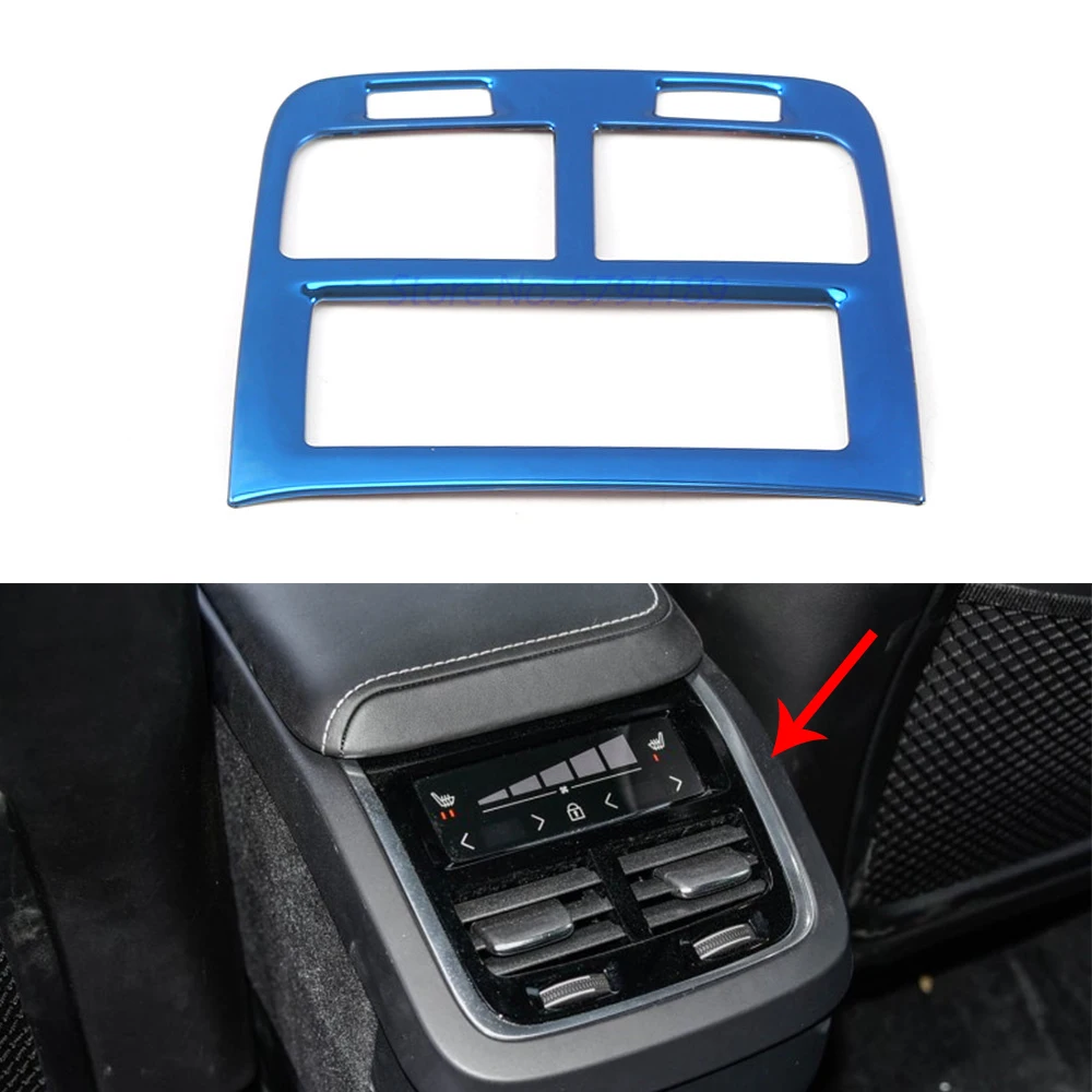 

For Volvo XC60 2018 -2020 Rear Air Conditioner Vent Outlet Panel Cover Car Interior Decorative Accessories