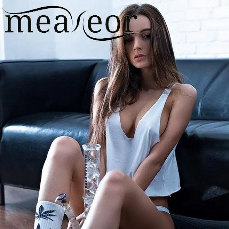 Новинка сексуальные женские однотонные жилеты топы без рукавов с глубоким