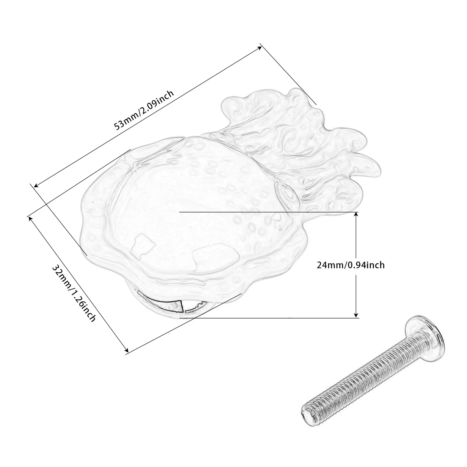 1 шт. керамическая ручка в форме осьминога ручки мебели и шкафа выдвижной ящик для