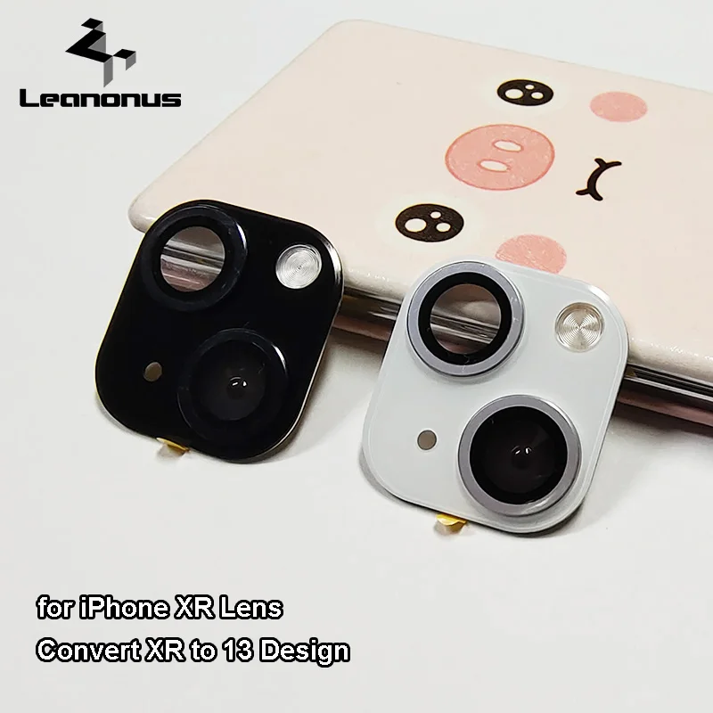 Metal Lens For iPhone XR to 13 Camera Lens Cover Film for iPhone XR to 13 Mini Pro Fake Camera Tempered Glass Protector