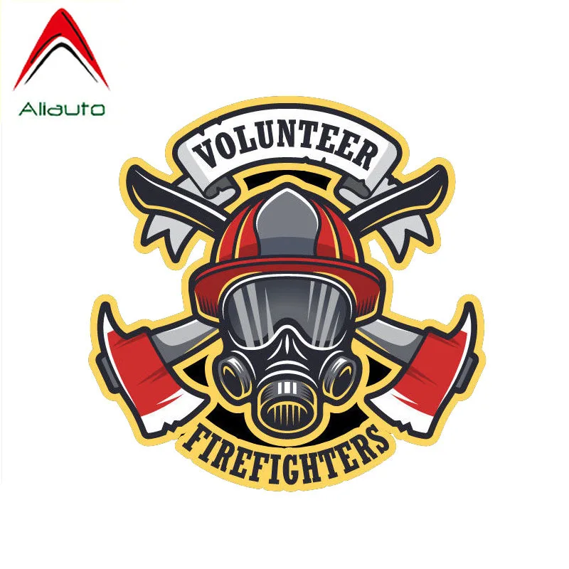 Aliauto Светоотражающие забавная наклейка для автомобилей Volunteer пожарный