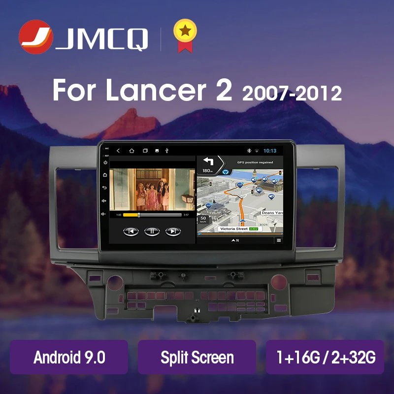 Автомагнитола JMCQ T3L для Mitsubishi Lancer 2007 2012 мультимедийный видеоплеер с GPS | Автомагнитолы -4000818279293
