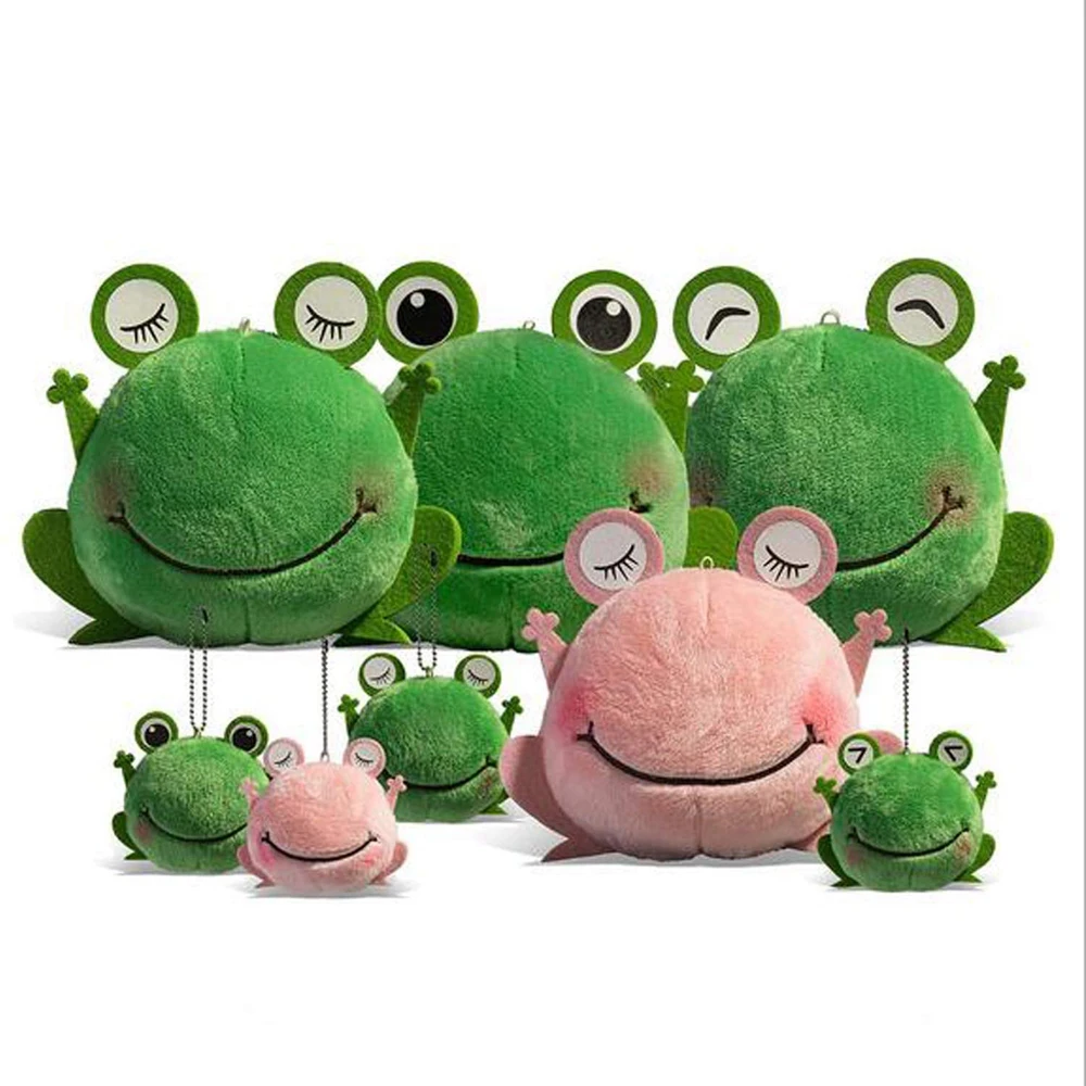 Подвески плюшевые лягушки мягкие животные брелоки украшения аксессуары сумка