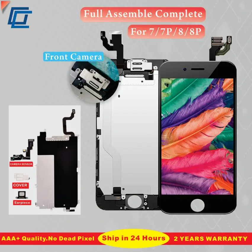 ЖК-дисплей для iPhone 7 8 Plus с камерой 3D Force Touch сменный экран 7Plus AAA +++ - купить по