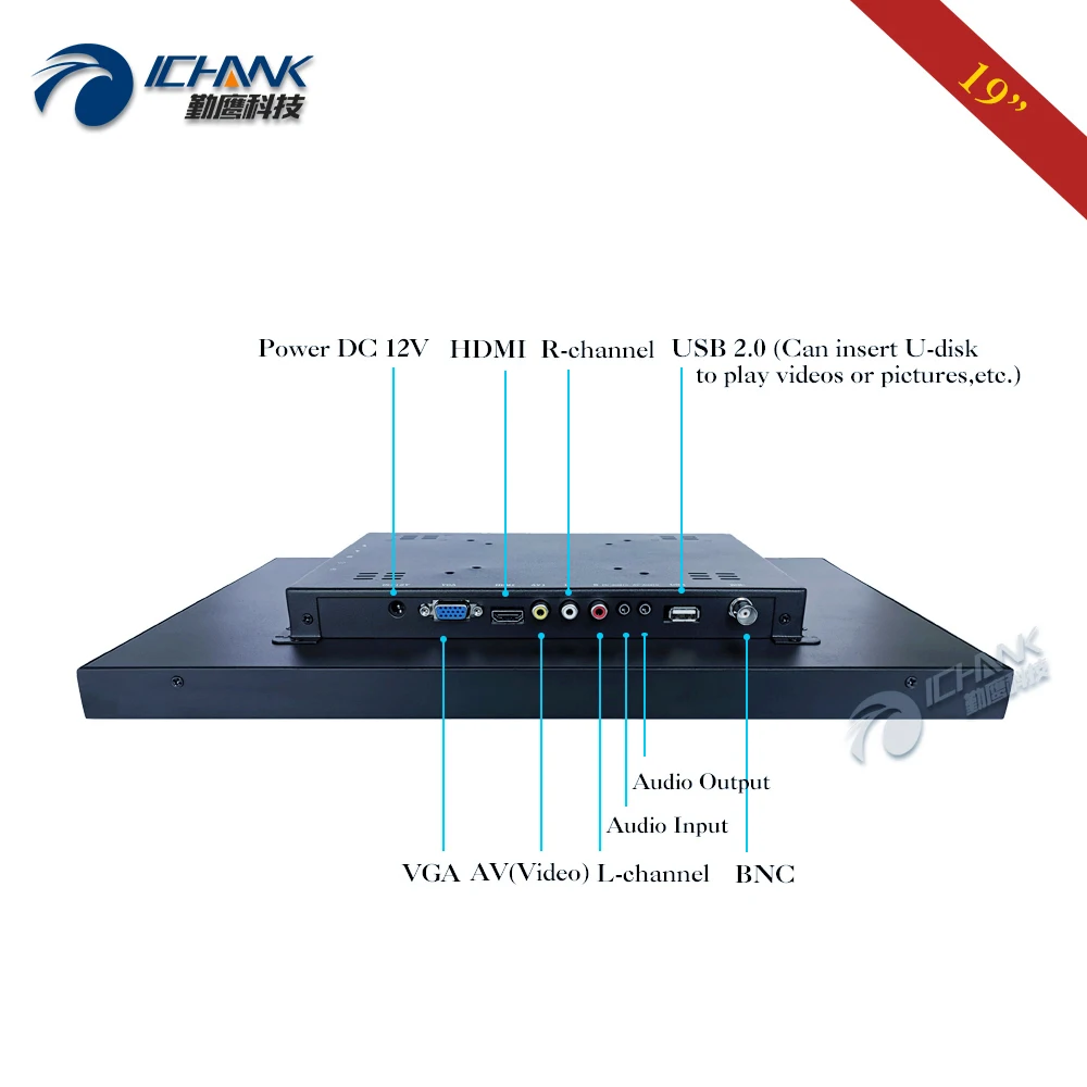 ZB190TN 592/19 дюймов 1440x900 16:10 широкоформатный BNC HDMI VGA металлический корпус пульт