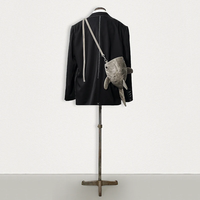 melhor Sacos Para As Mulheres 2021 Novo Nicho Personalidade Tubarão Dos Desenhos Animados Mochila Mensageiro Bolsa De Ombro Lona Crossbody Sacos Para Mulheres Bolsas