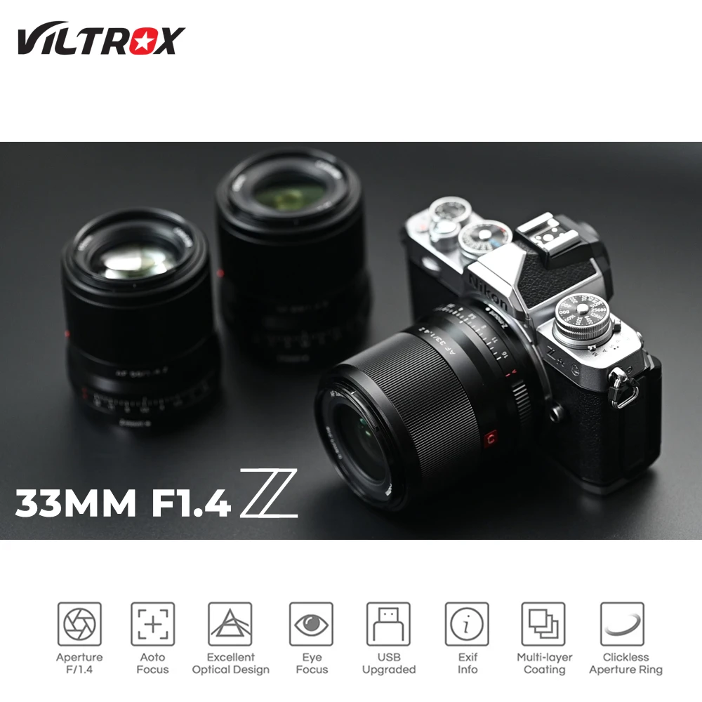 Viltrox 33 мм f1.4 объектив с автофокусом для камер Nikon Z Mount ZFC Z6II Z7II Z5 Z6 Z7 Z50