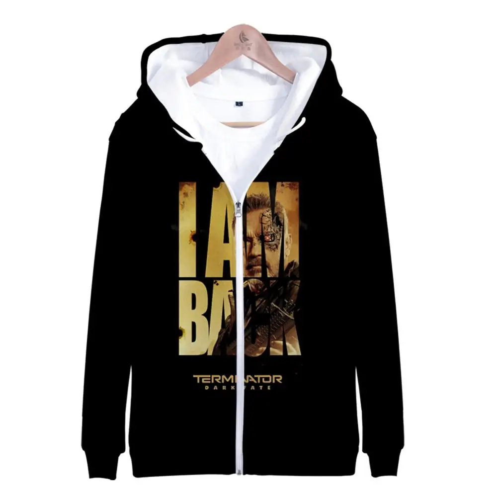 

2019 New Movie Terminator: Dark Fate 3D Print Hoodies Sweatshirts Adult Kids Zipper Hoodie Fashion Casual Personality Coat Tops