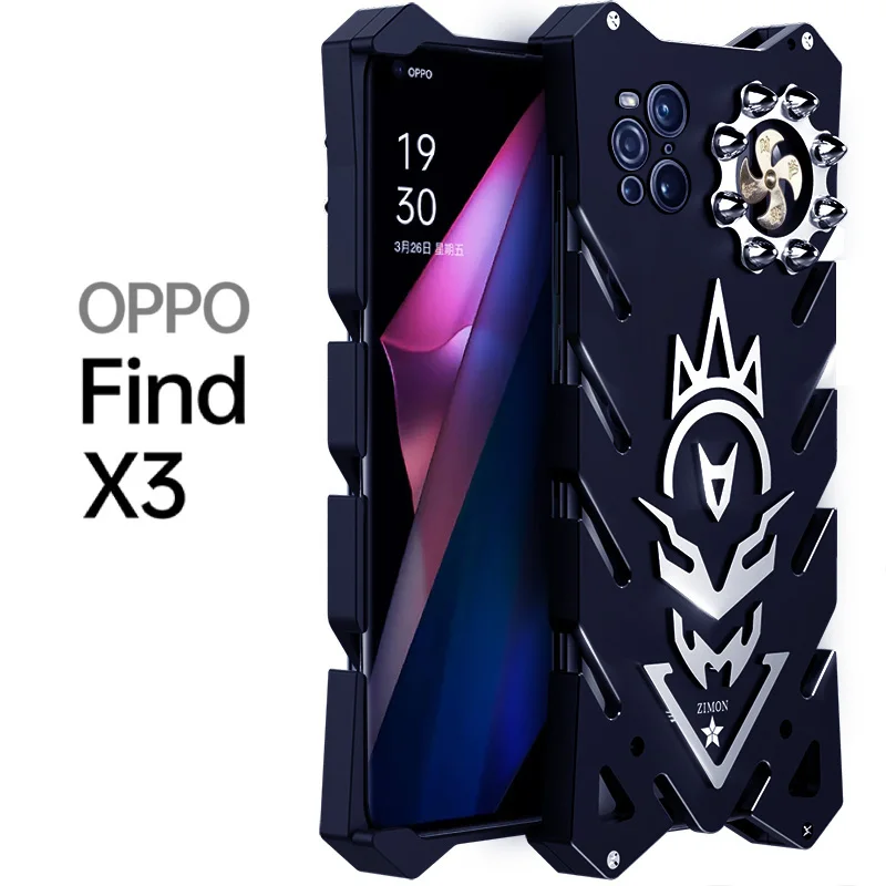 cooling for oppo find x3 pro x 3 case powerful shockproof screw metal bumper for find x3 neo x3lite x 3 lite aluminum cover free global shipping