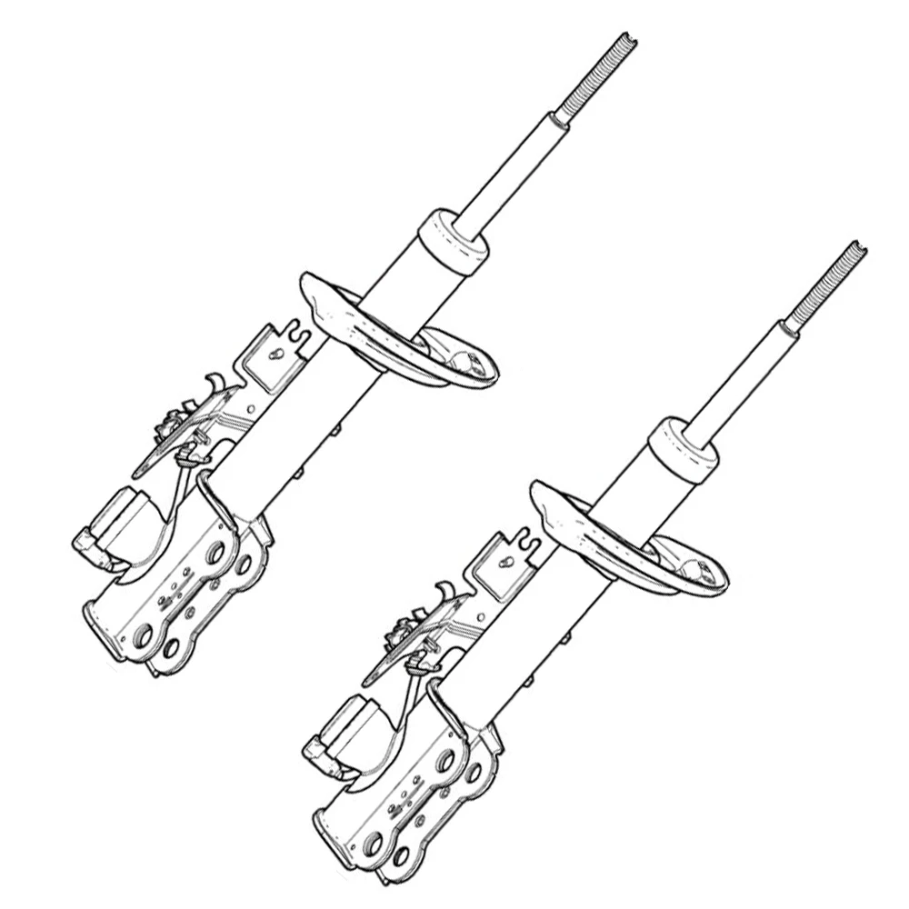 

Front Left & Right Driver & Passenger Side Shock Absorber Strut New Pair For Cadillac SRX 2010-2016